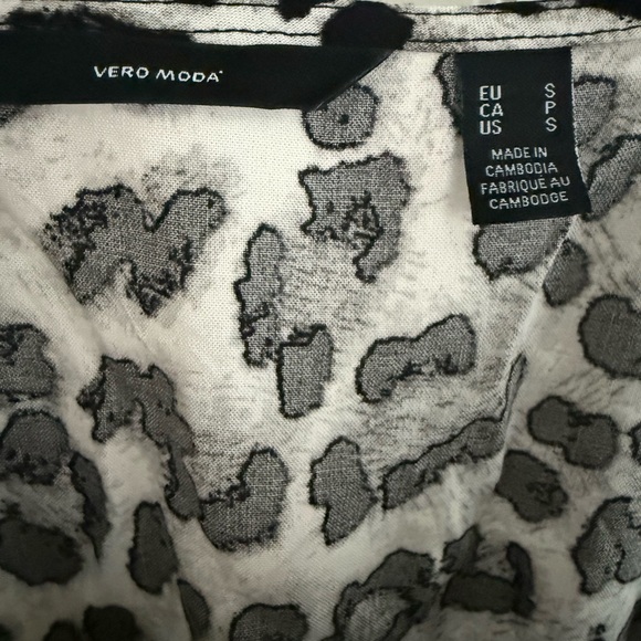 Vero Moda Animal Print Maxi Dress Size Small Black and White Dress - Picture 5 of 7